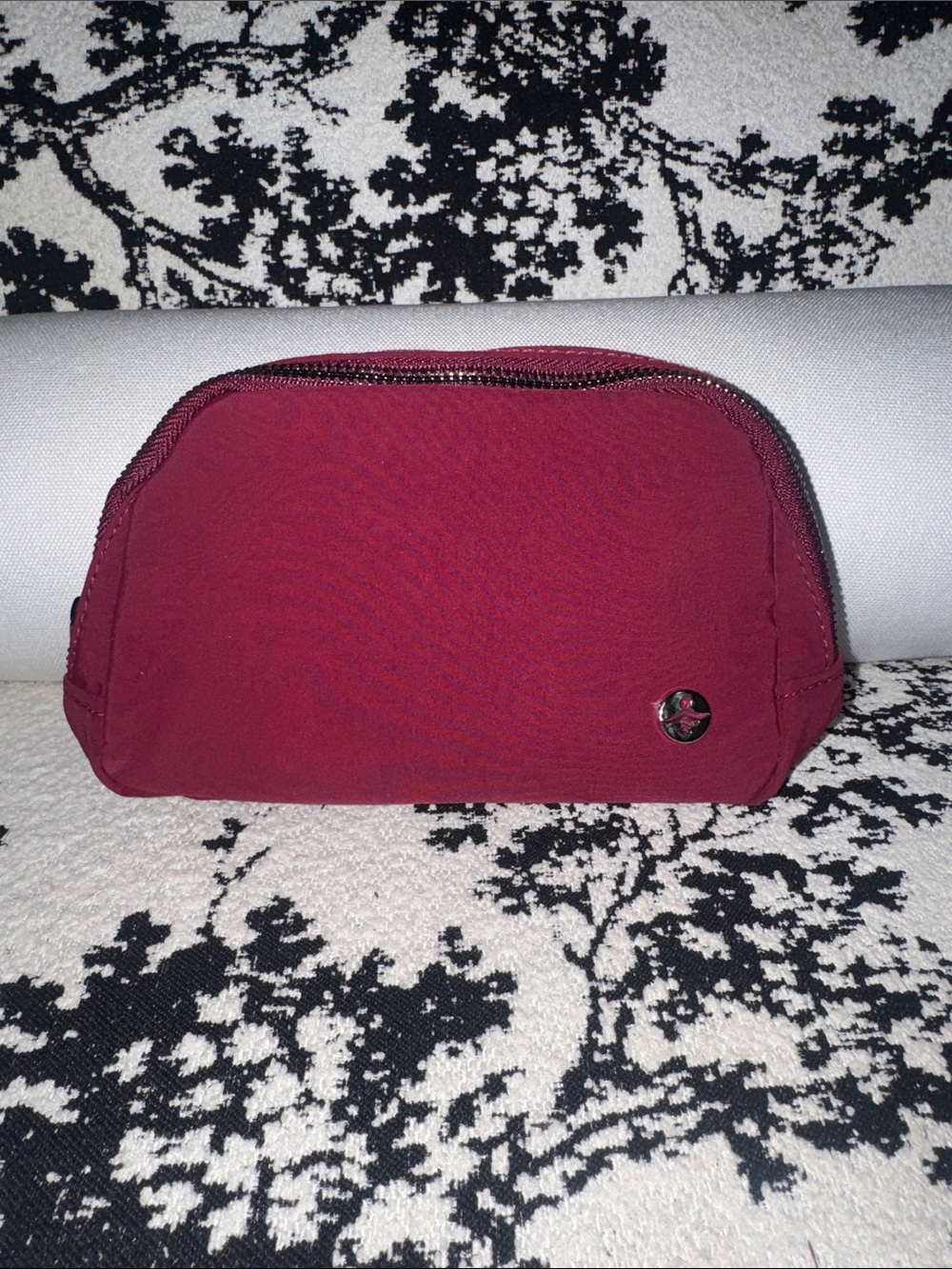 HALARA Burgundy Zip Belt Pouch
